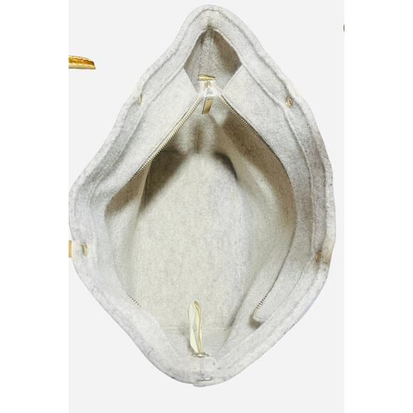 Kate Spade Harmony Frosted Gold Wool Tote J680 Limited Edition - Picture 6 of 8